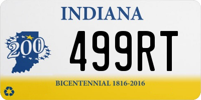 IN license plate 499RT