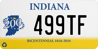 IN license plate 499TF