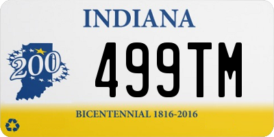 IN license plate 499TM