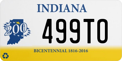 IN license plate 499TO