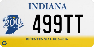 IN license plate 499TT