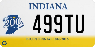 IN license plate 499TU