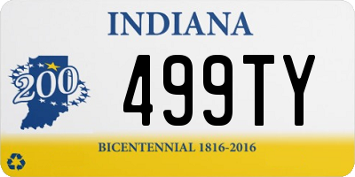 IN license plate 499TY