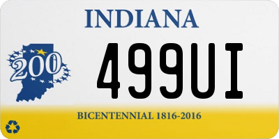 IN license plate 499UI