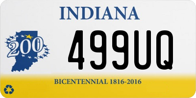 IN license plate 499UQ