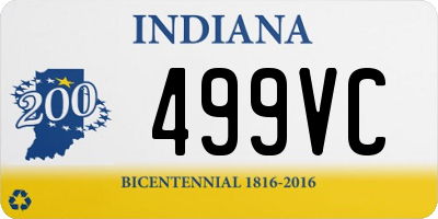 IN license plate 499VC