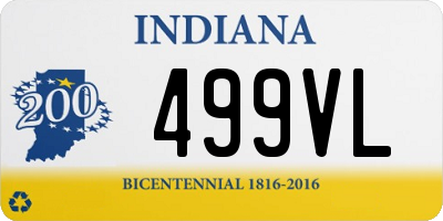 IN license plate 499VL