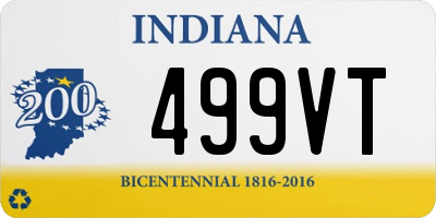 IN license plate 499VT