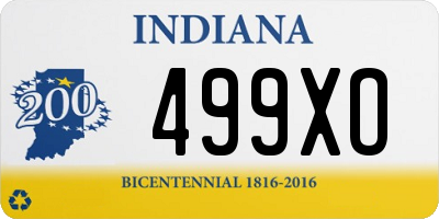 IN license plate 499XO