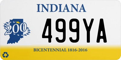 IN license plate 499YA