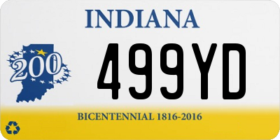 IN license plate 499YD