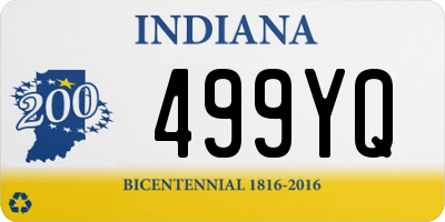 IN license plate 499YQ