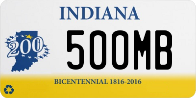 IN license plate 500MB