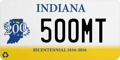 IN license plate 500MT