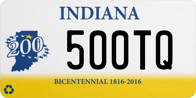 IN license plate 500TQ