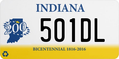 IN license plate 501DL