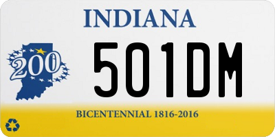 IN license plate 501DM