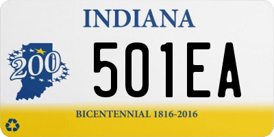 IN license plate 501EA