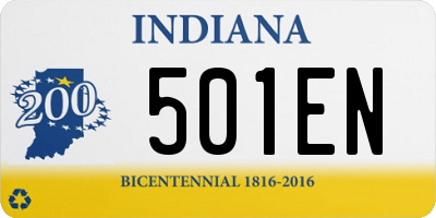 IN license plate 501EN