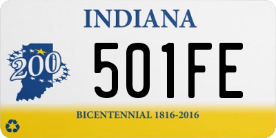 IN license plate 501FE