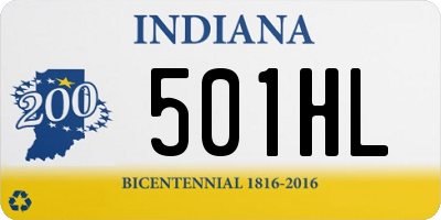 IN license plate 501HL