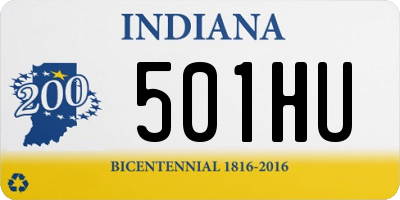 IN license plate 501HU