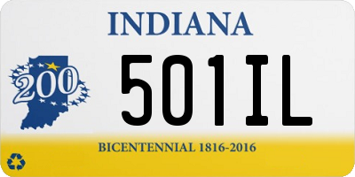 IN license plate 501IL