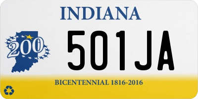 IN license plate 501JA