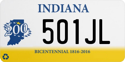 IN license plate 501JL