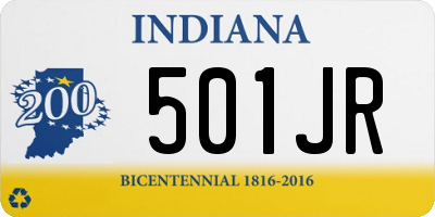 IN license plate 501JR