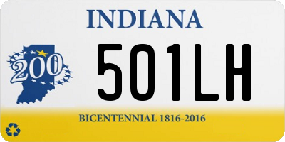 IN license plate 501LH