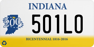 IN license plate 501LO