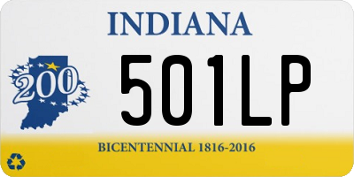 IN license plate 501LP