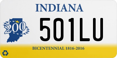 IN license plate 501LU