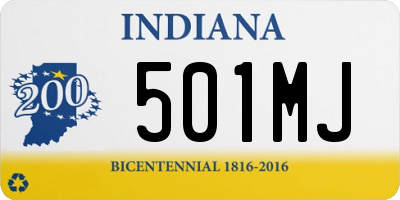 IN license plate 501MJ