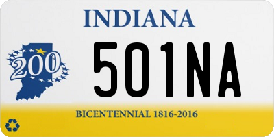 IN license plate 501NA