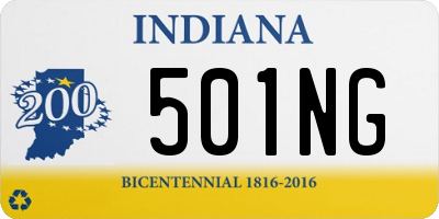 IN license plate 501NG