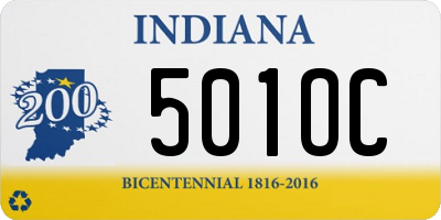 IN license plate 501OC