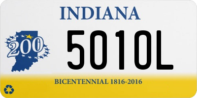 IN license plate 501OL