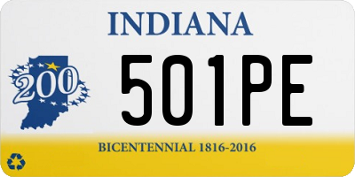 IN license plate 501PE