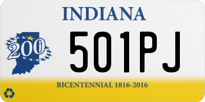 IN license plate 501PJ