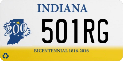 IN license plate 501RG