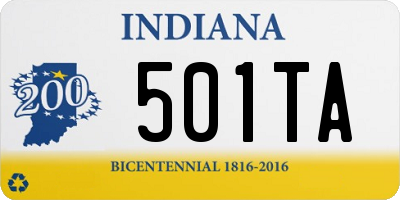 IN license plate 501TA