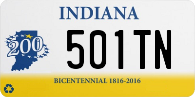 IN license plate 501TN