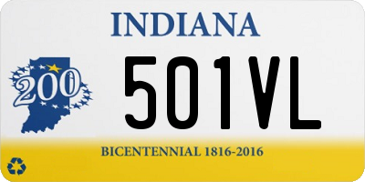 IN license plate 501VL