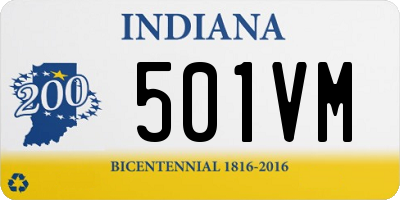 IN license plate 501VM