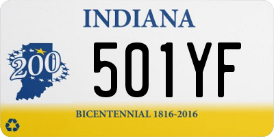 IN license plate 501YF