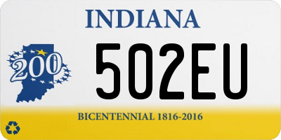 IN license plate 502EU