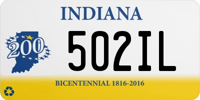IN license plate 502IL