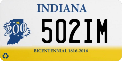 IN license plate 502IM